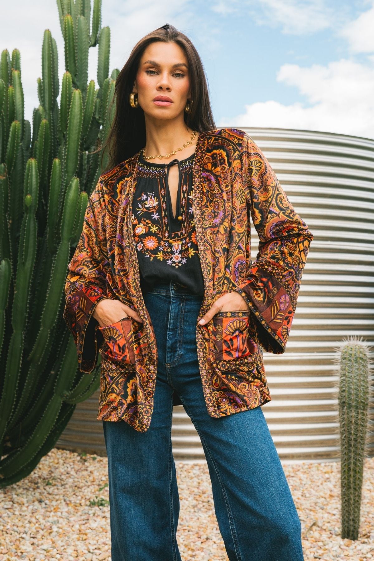 Nine Lives Bazaar - Janis Jacket - Ember