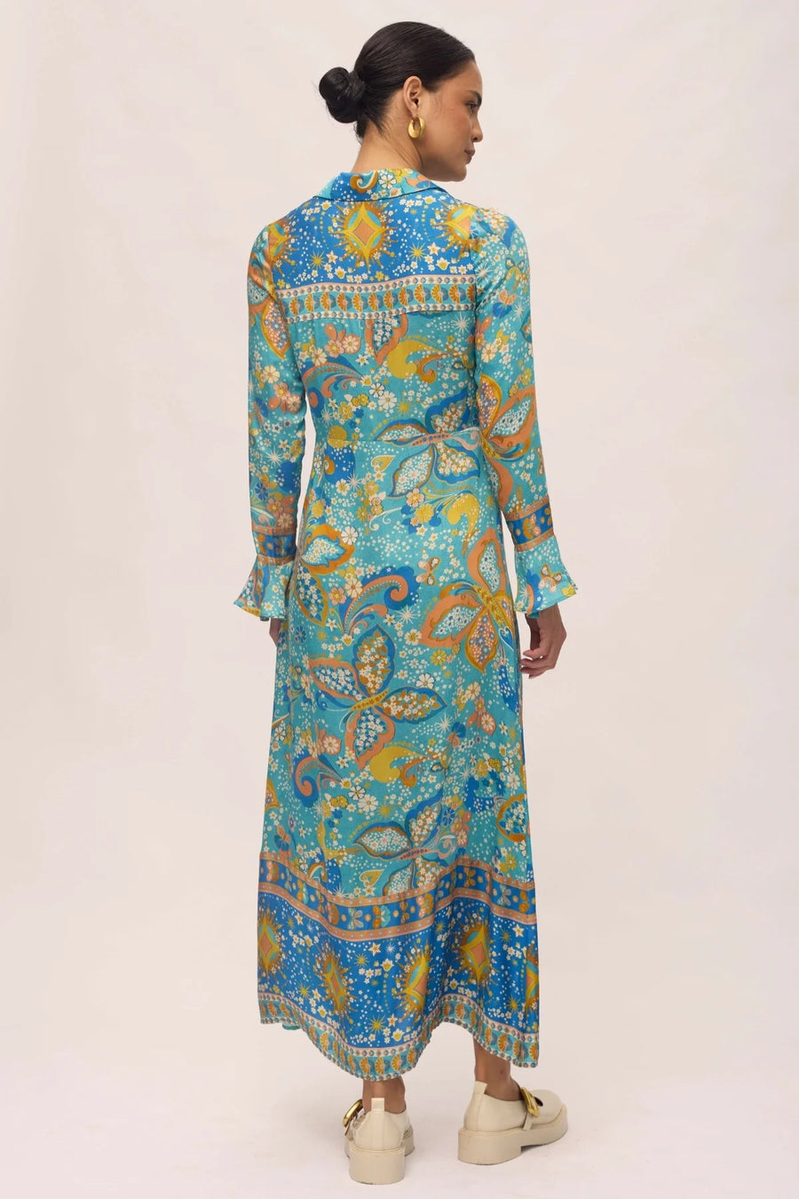 Nine Lives Bazaar - Pearl Midi Dress - Aquamarine