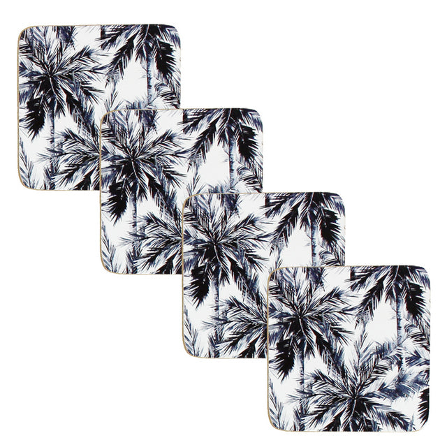 Square Palm Mono Coasters