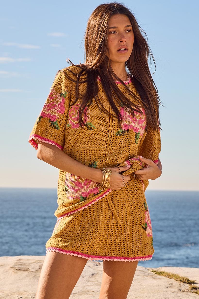 Spell - Coastal Granny Top - Mustard