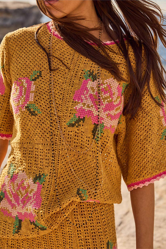 Spell - Coastal Granny Top - Mustard