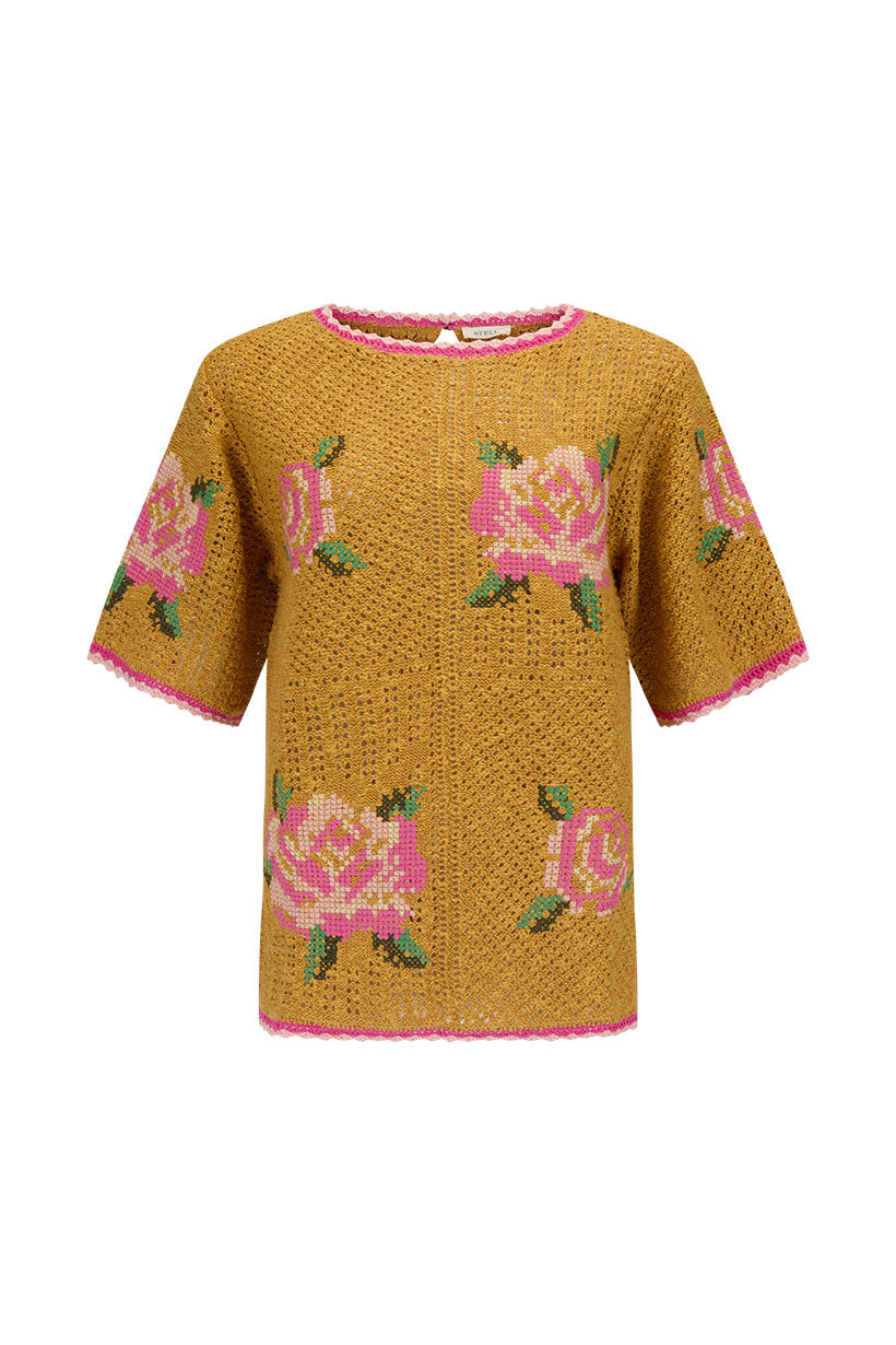 Spell - Coastal Granny Top - Mustard