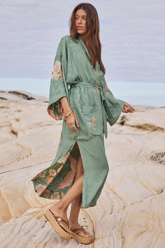 Spell - Floridian Reversible Robe - Sage