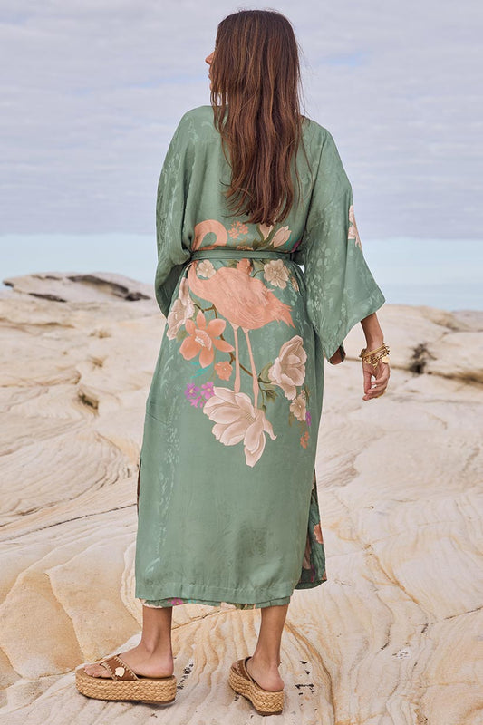 Spell - Floridian Reversible Robe - Sage