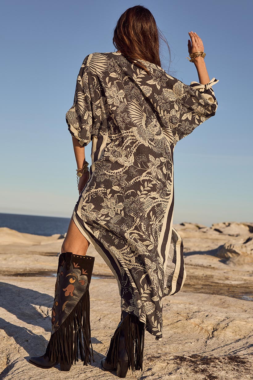 Spell - Volcano Goddess Kaftan - Liquorice