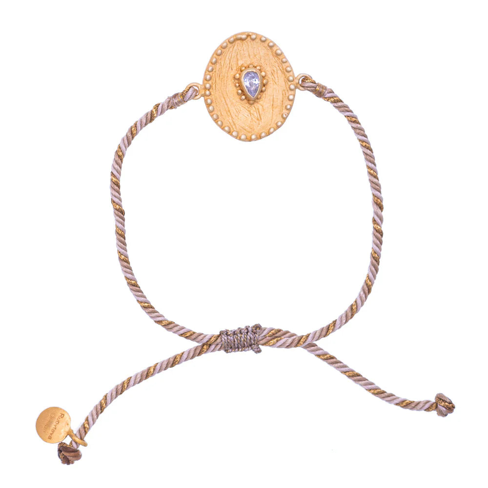 Rubyteva Design - Facet Adjustable Bracelet - Cubic Zirconia