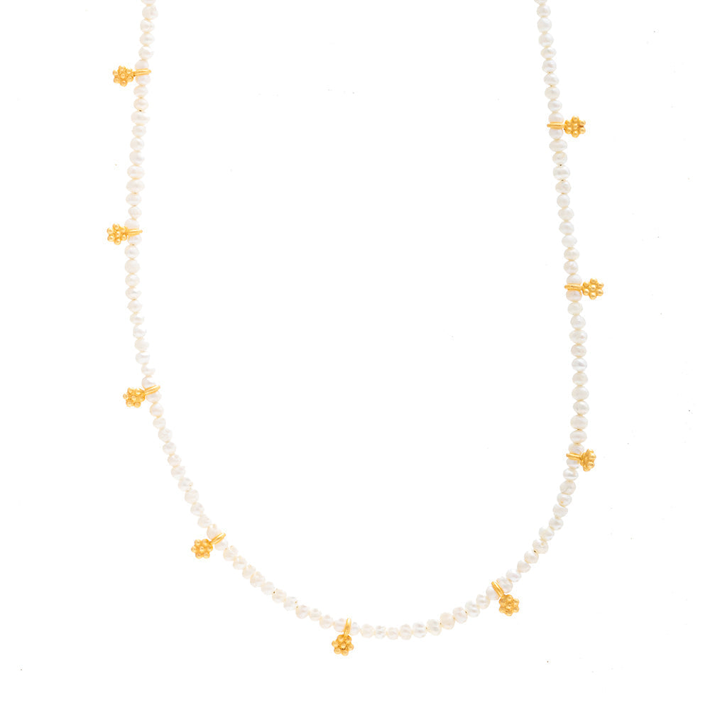 Rubyteva Design - Pearl Beaded Necklace