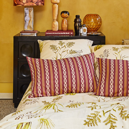 Sage X Clare - Acadia Cotton Standard Pillowcase Set - Mahogany