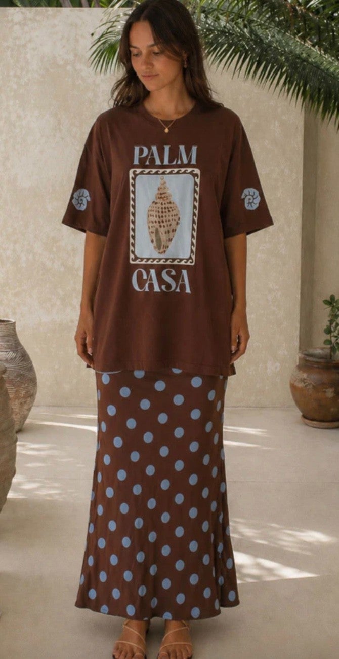 Palm Collective - Cockel Shell Tee - Brown