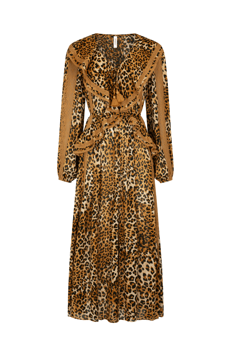 Spell - Samantha Lace Gown - Vintage Leopard
