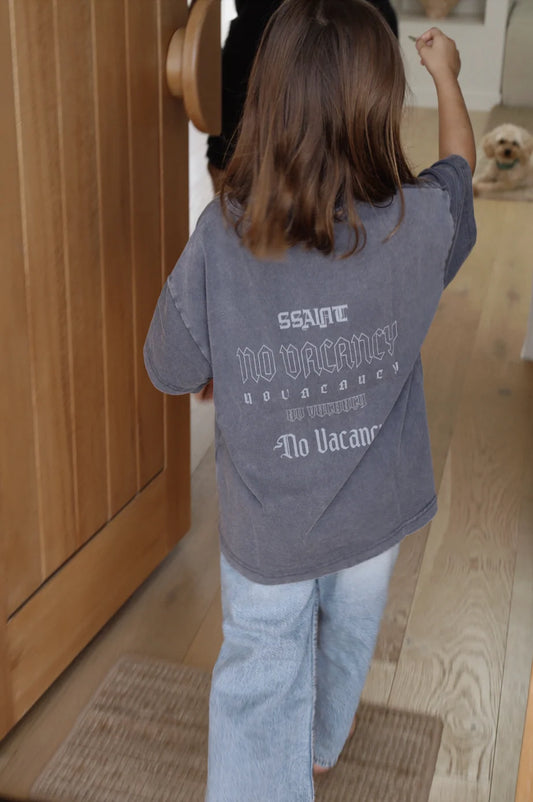 Ssaint Apparel - No Vacancy Tee - Washed Charcoal - Kids