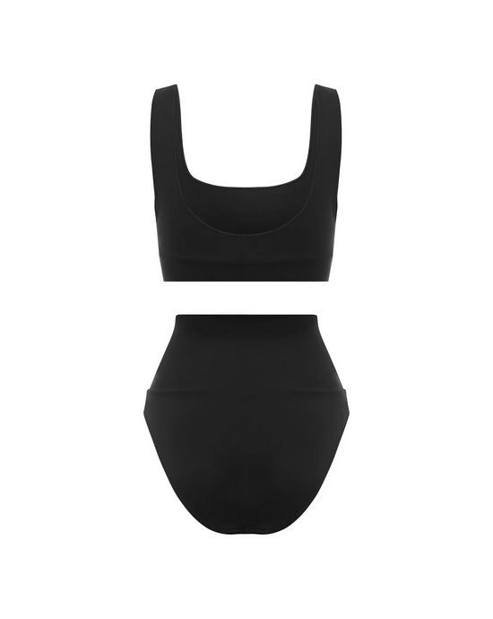 INC - The Contour Crop Top - Black