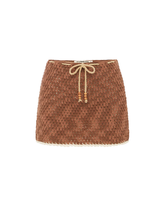 INC - The Mini Crochet Skirt - Azul