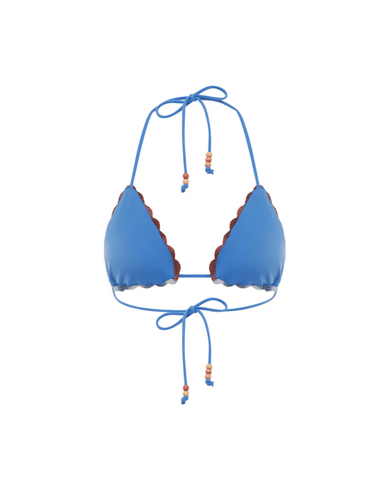 INC - The Crochet Tri Top - Azul