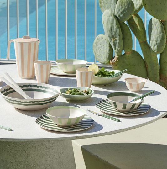 Davis & Waddell - Saltara Bamboo Fibre Jug 1.7L & 4pcs Tumblers