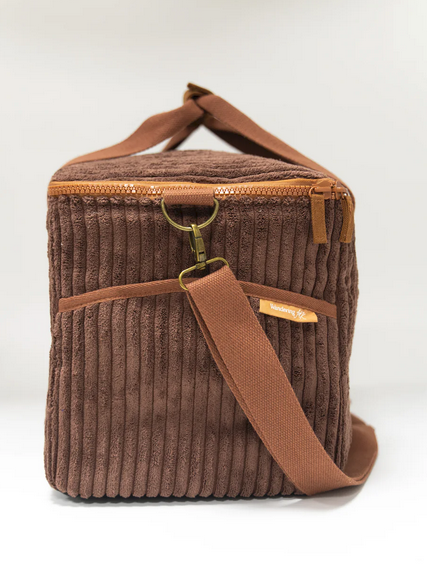 Wandering Folk - Large Cord Cooler Bag - Chocolate