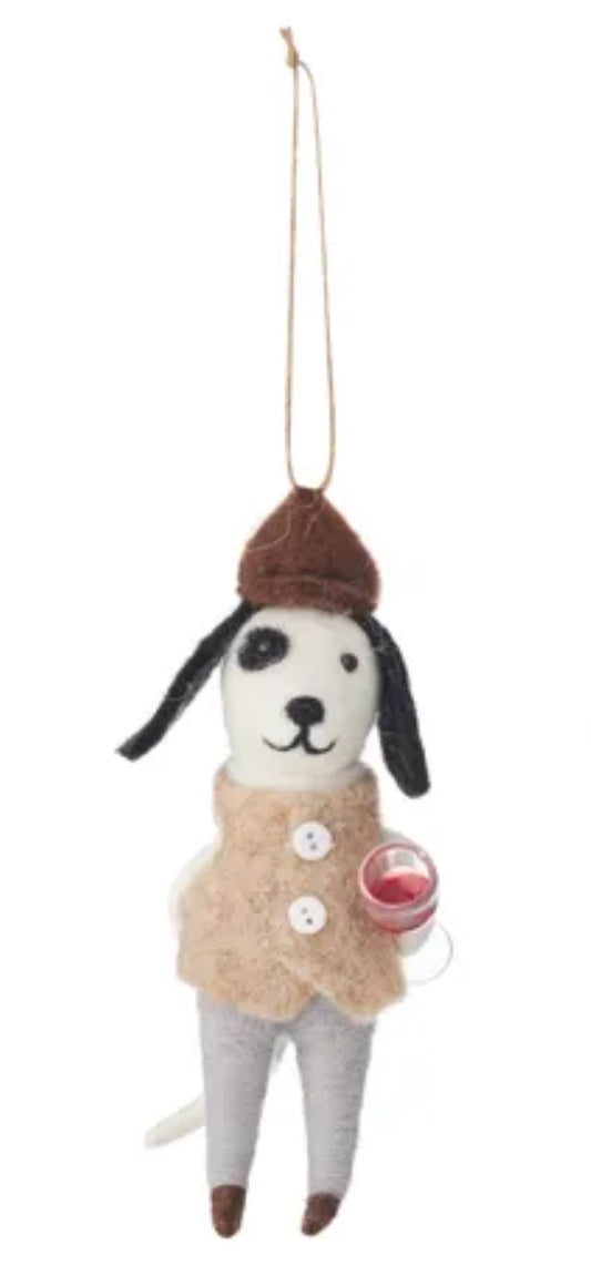 CTC - Wine Dog Ornaments