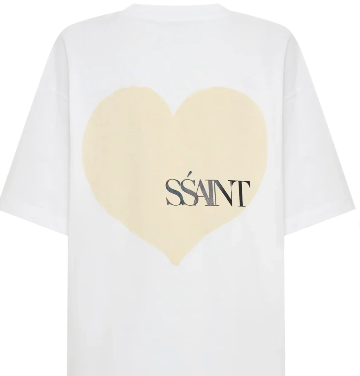 Ssaint Apparel - Heart Tee - Cream on White - Kids
