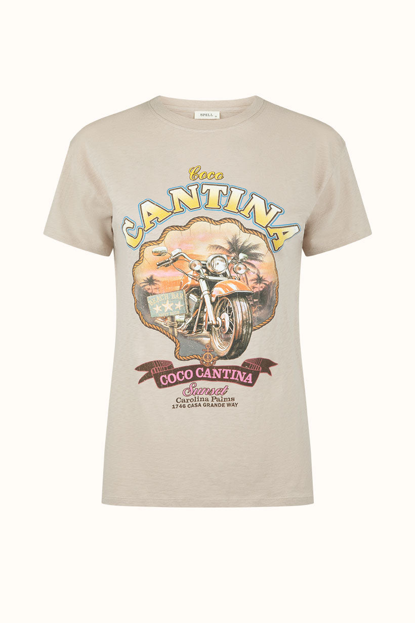 Spell - Coco Cantina Biker Tee - Taupe