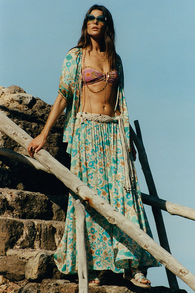 Spell - Goldie Maxi Skirt - Lagoon