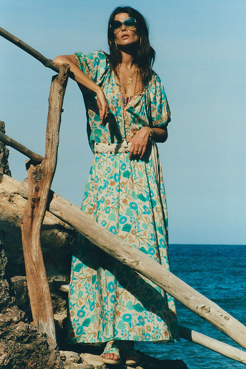 Spell - Goldie Maxi Skirt - Lagoon