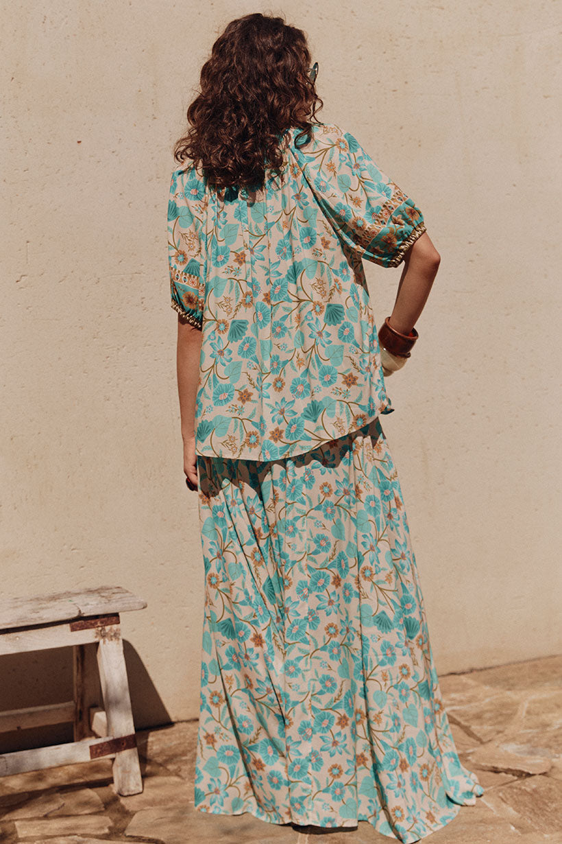 Spell - Goldie Maxi Skirt - Lagoon