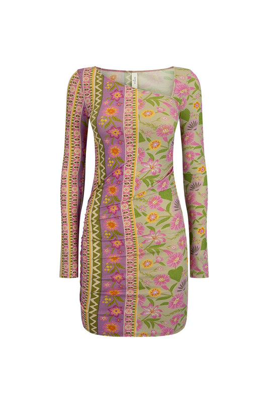 Spell - Goldie Shimmer Mini Dress - Desert Rose