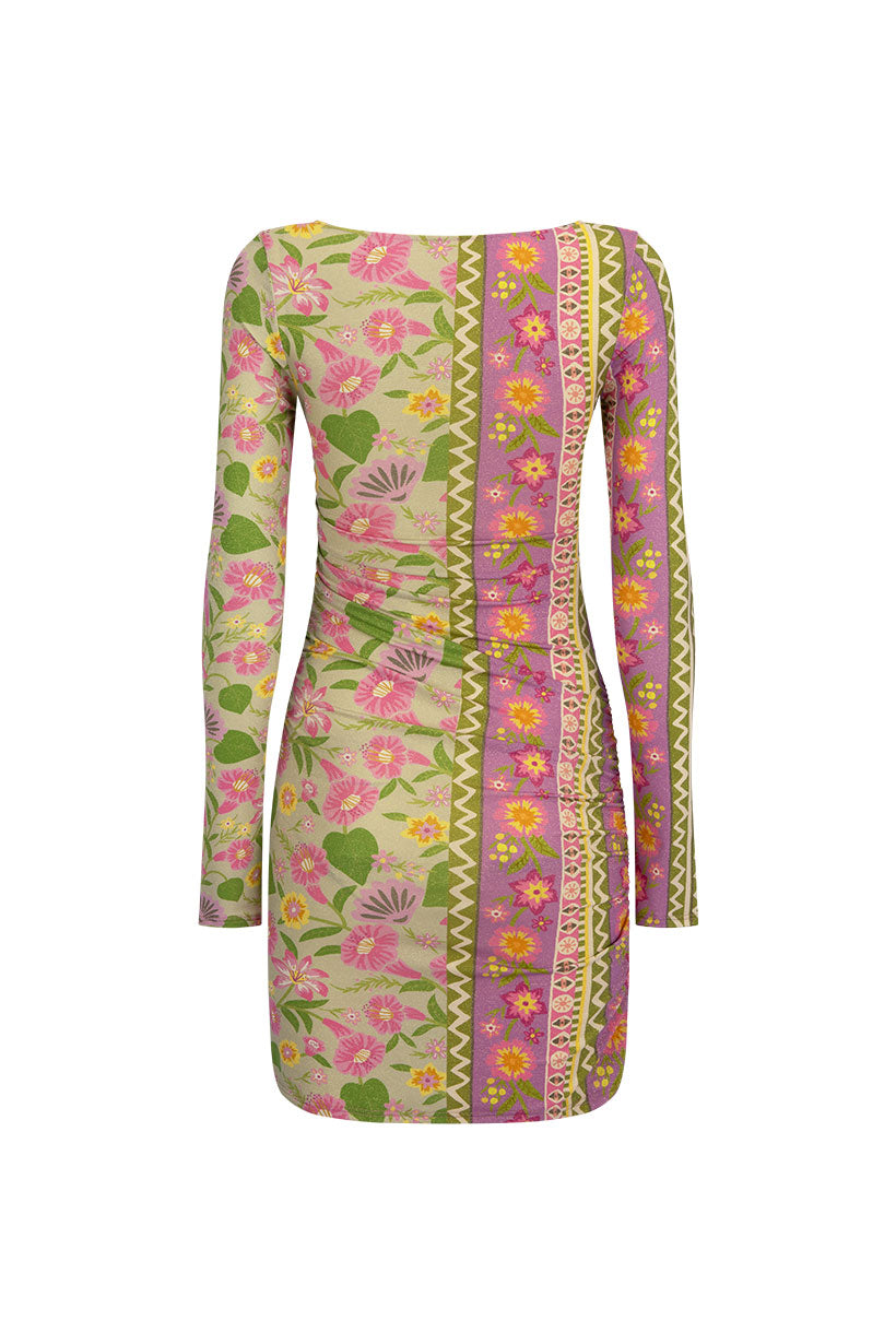 Spell - Goldie Shimmer Mini Dress - Desert Rose