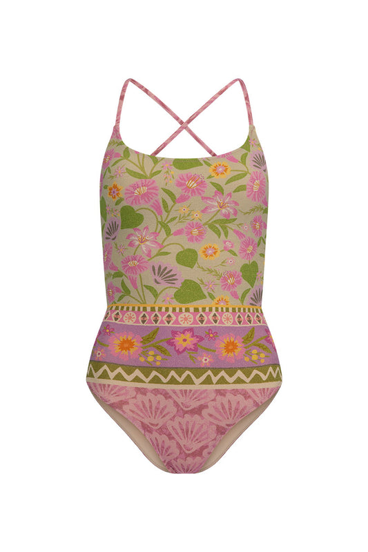 Spell - Goldie Shimmer One Piece - Desert Rose