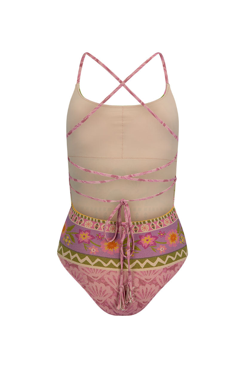 Spell - Goldie Shimmer One Piece - Desert Rose