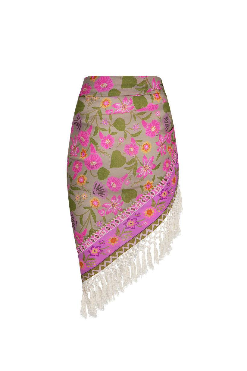 Spell - Goldie Tassel Sarong - Desert Rose