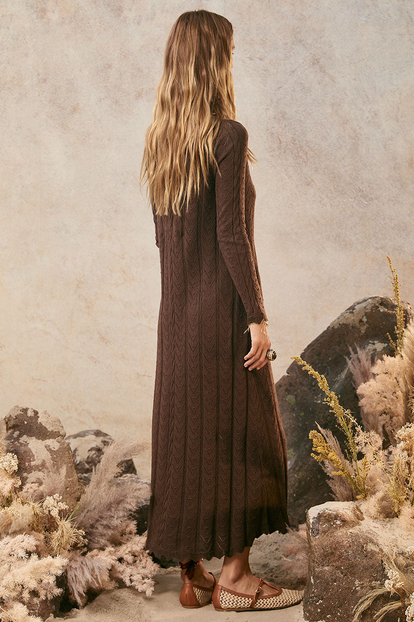 Spell - Lou Lou Knit Gown - Cacao