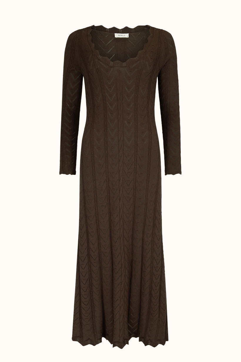 Spell - Lou Lou Knit Gown - Cacao