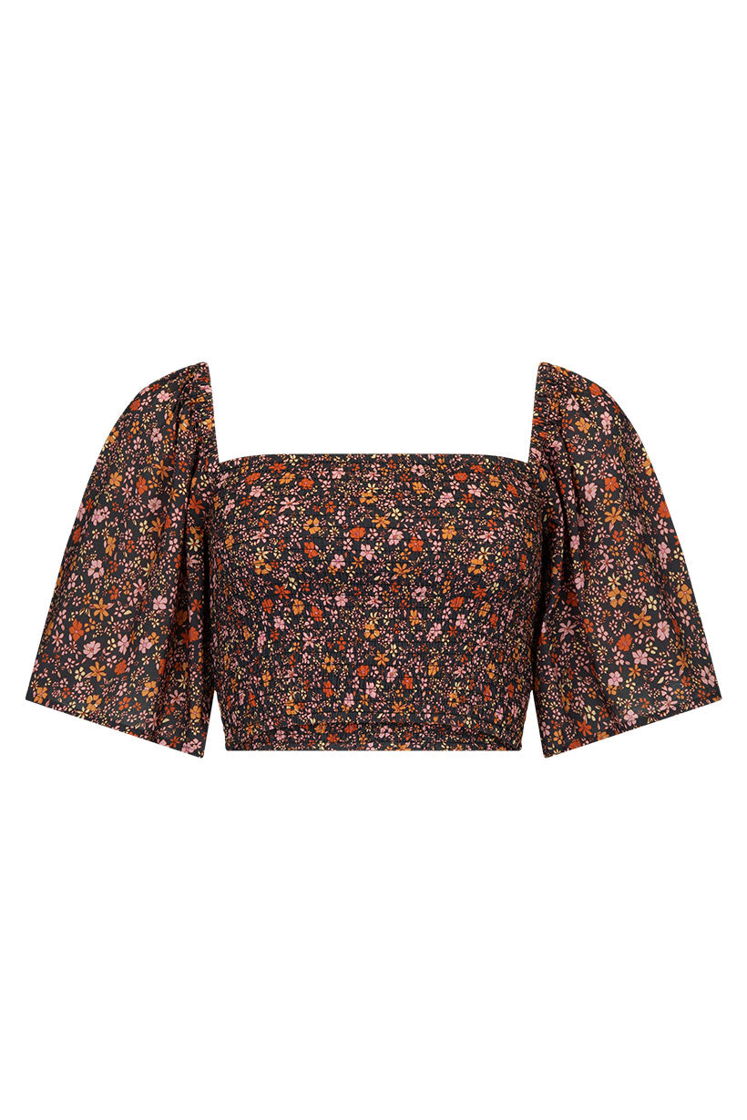 Spell - Love Jetty Shirred Top - Balmy Nights