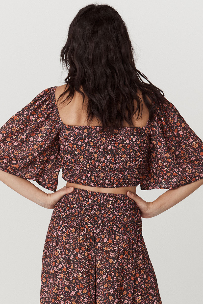 Spell - Love Jetty Shirred Top - Balmy Nights