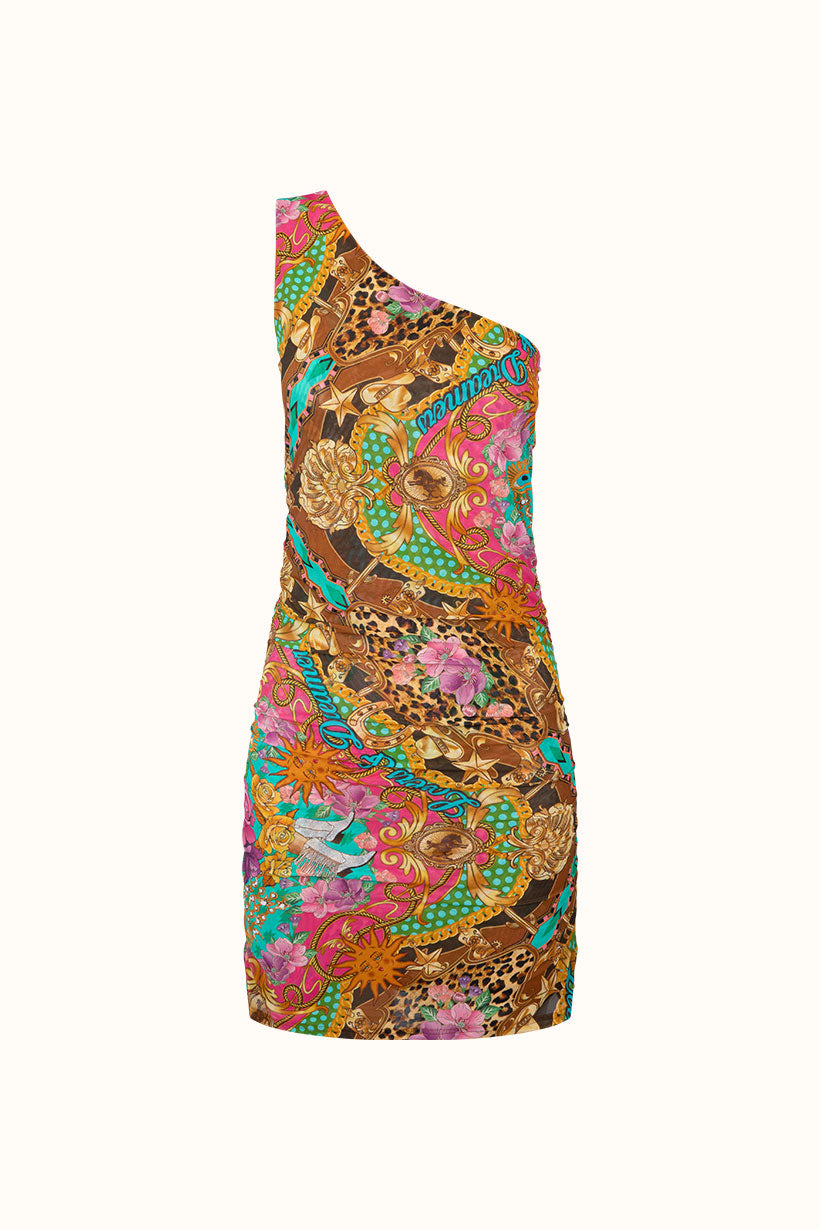 Spell - Lovers & Dreamers Mesh Mini Dress - Cosmos Pink
