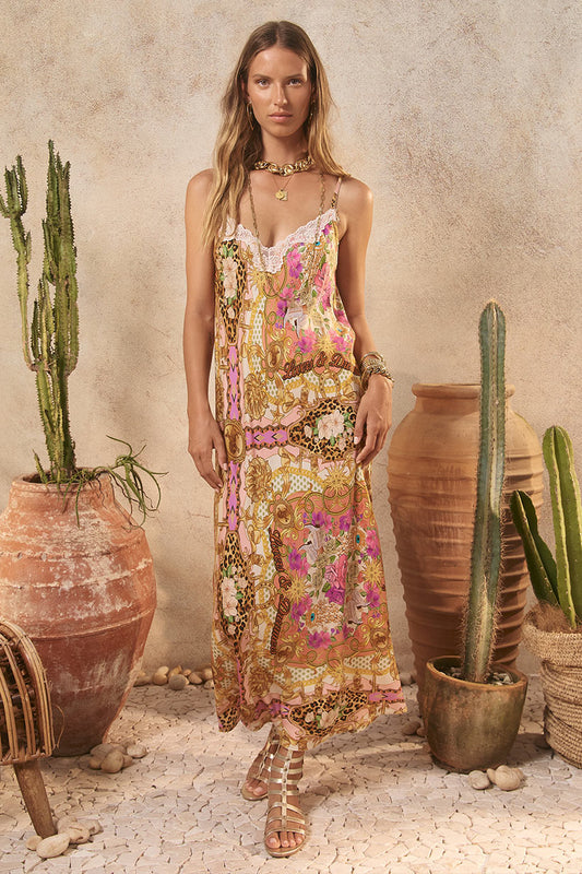 Spell - Lovers & Dreamers Strappy Maxi Dress - Champagne Peach