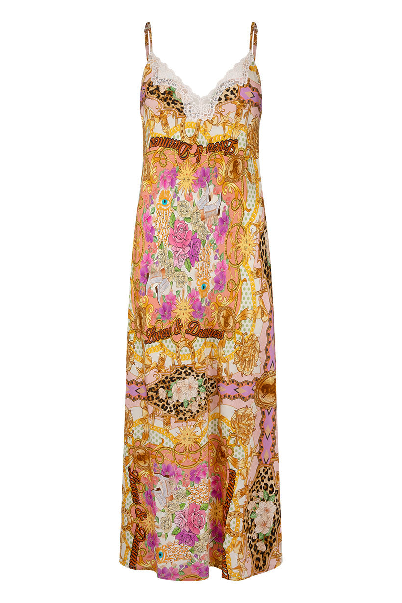 Spell - Lovers & Dreamers Strappy Maxi Dress - Champagne Peach