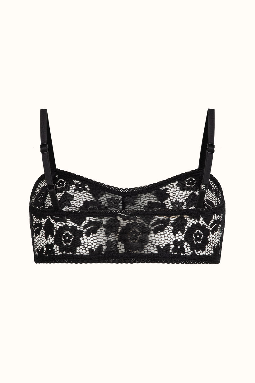 Spell - Lux Lisbon Lace Bralette - Onyx