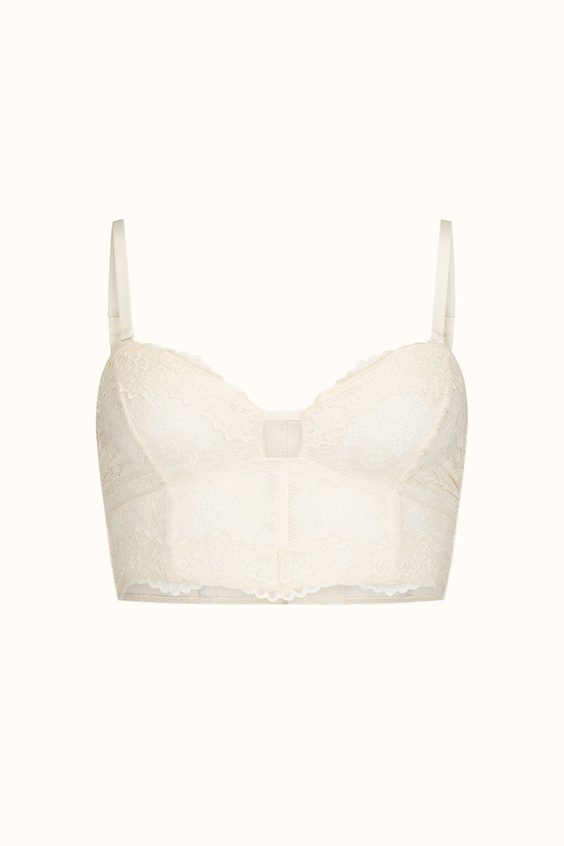 Spell - Lux Lisbon Lace Bustier - Vintage Cream