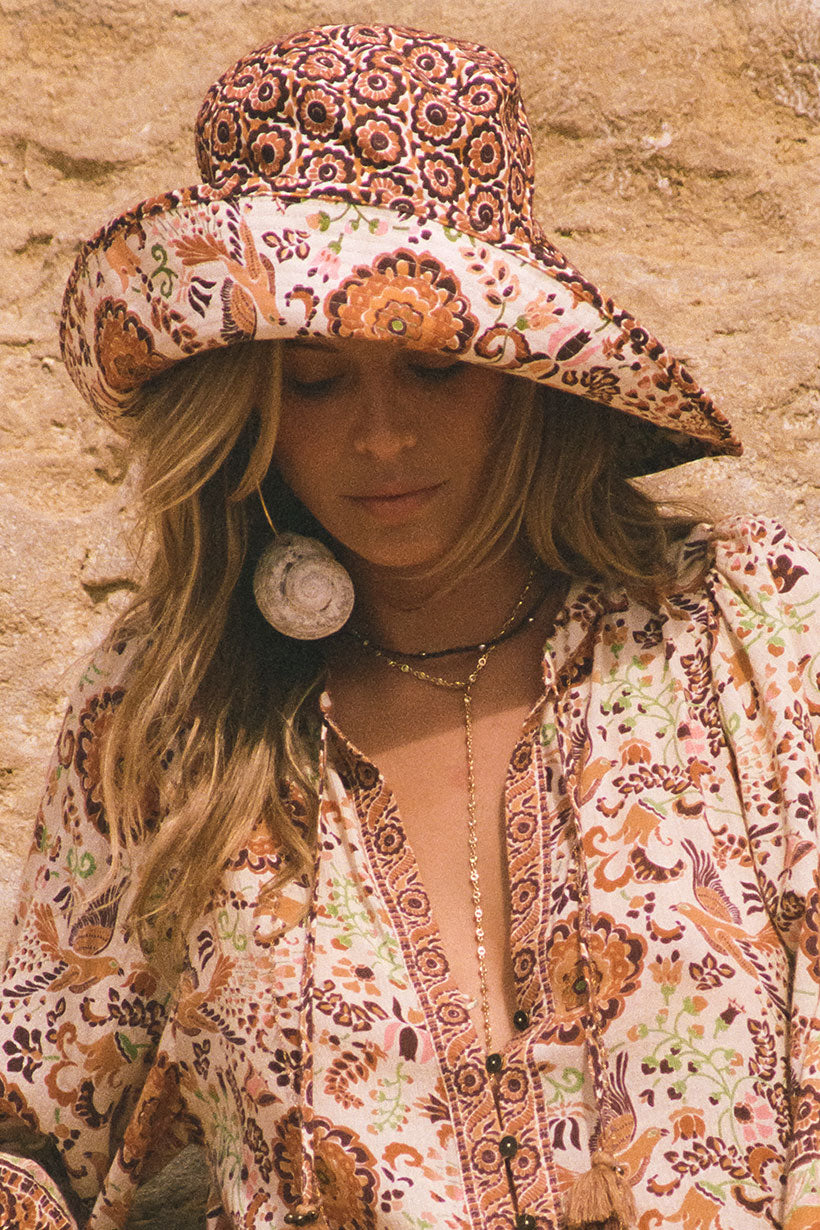 Spell - Sannah Reversible Bucket Hat - Golden Ochre