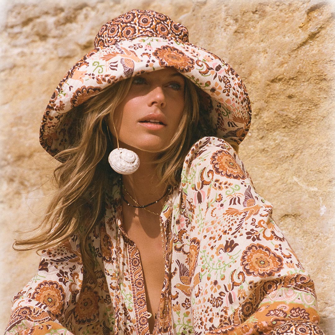 Spell - Sannah Reversible Bucket Hat - Golden Ochre