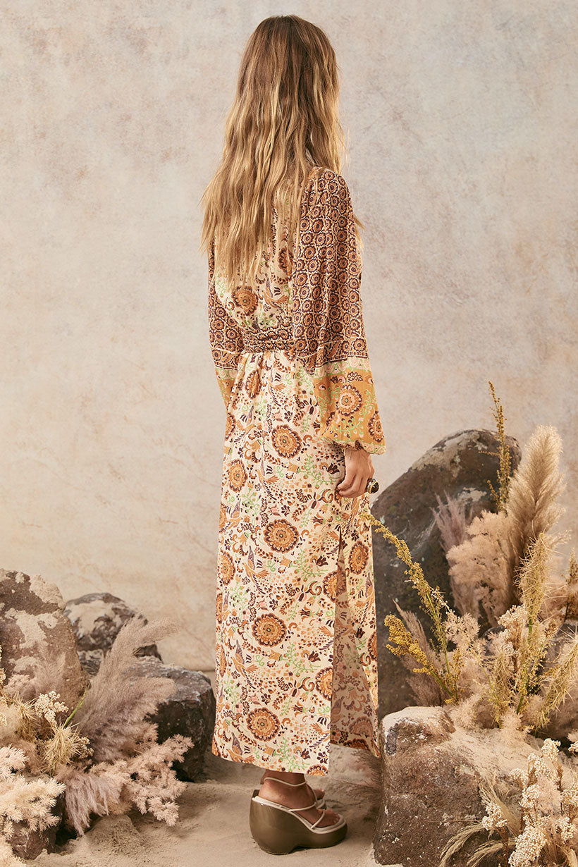 Spell - Sannah Boho Maxi Dress - Golden Ochre