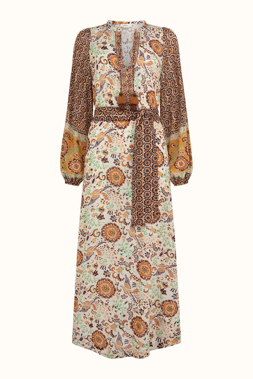 Spell - Sannah Boho Maxi Dress - Golden Ochre