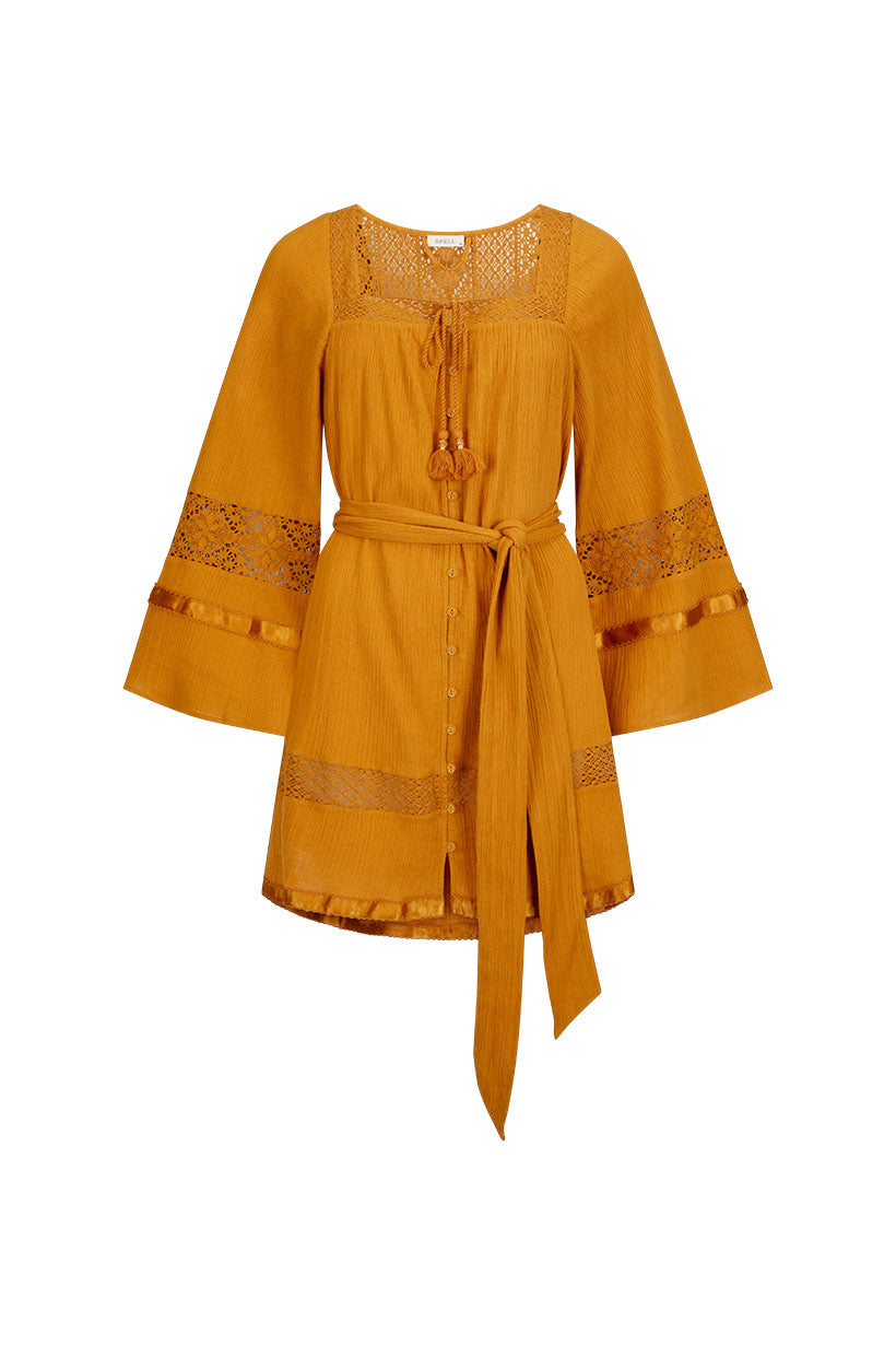 Spell - Serenade Tunic Dress - Marigold