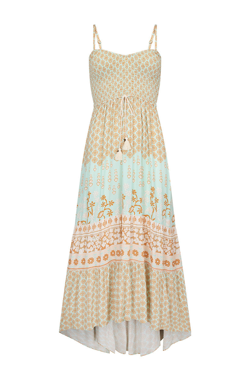 Spell - Sweet Nothings Shirred Strappy Dress - Peppermint