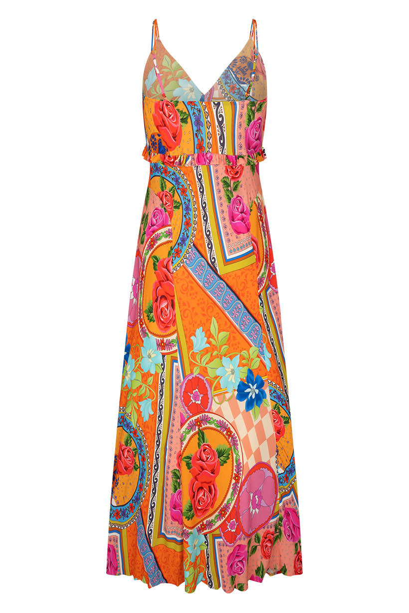 Spell - Aphrodite Bias Maxi Dress - Rose