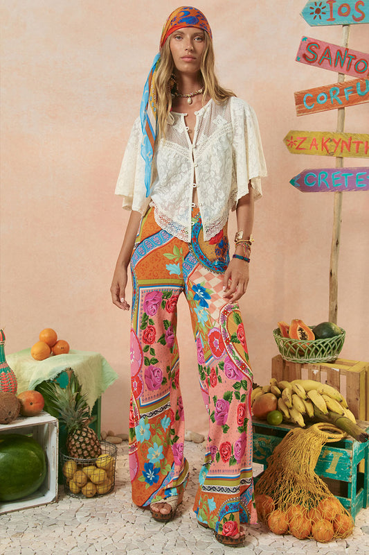 Spell - Aphrodite Bias Pant - Rose