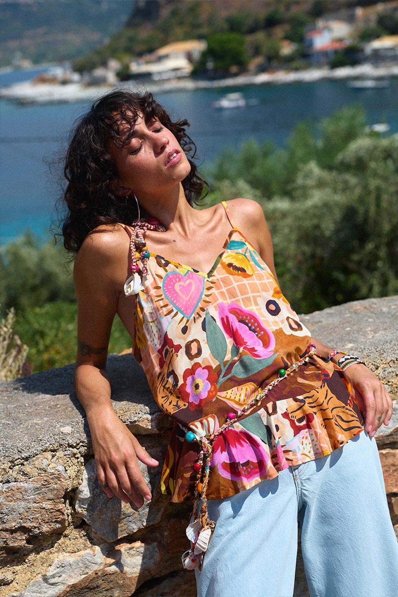 Spell - Birth of Venus Cami - Caramel