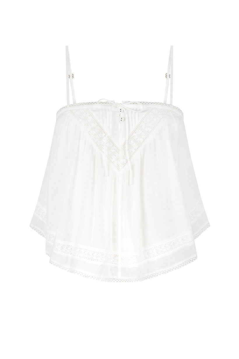 Spell - Hera Lace Crop - Salt